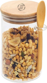 Set di Overnight Oats in Bicchieri di Mason con Muesli e Avena
