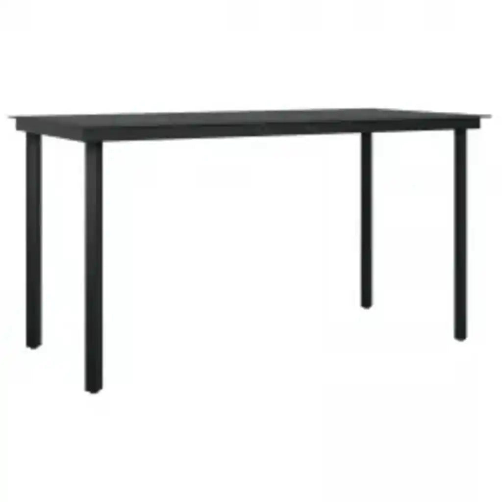 Set da Pranzo da Giardino con Cuscini 5 pz Polyrattan Vetro 3334613