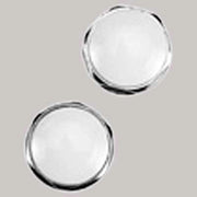 TAPPO OTTONE CROMATO CON CAPPUCCIO BIANCO  1/2     MADE IN ITALY