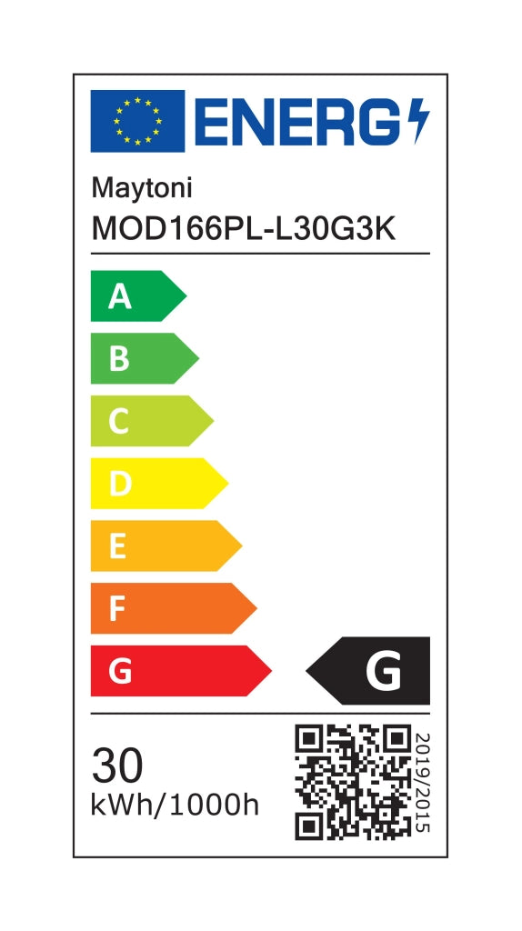 Lampada sospensione Maytoni Tau oro LED 30W 3000K