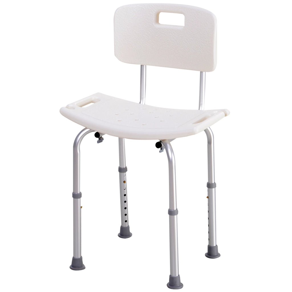Sgabello da Doccia Ergonomico ¨C Minimal ¨C Altezza Regolabile Bianco