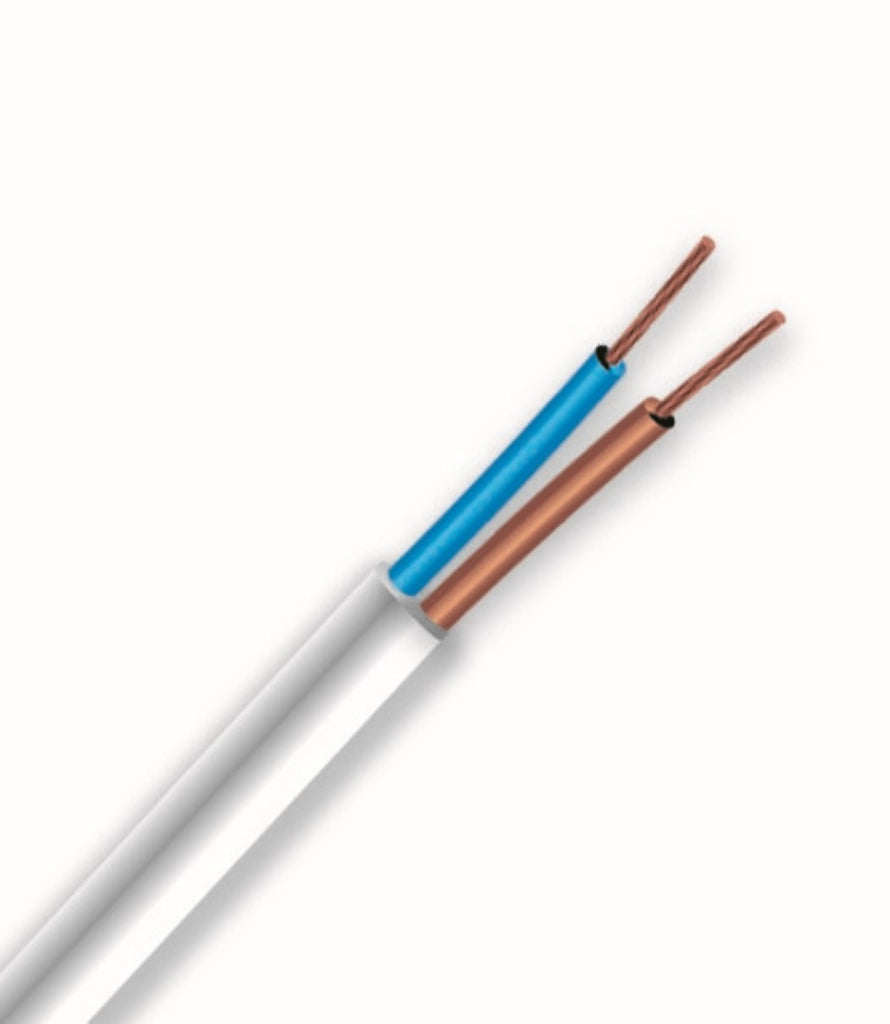 Cavo H03Vvh2-F 2X0.75 Bianco - Mt 10 - Electraline
