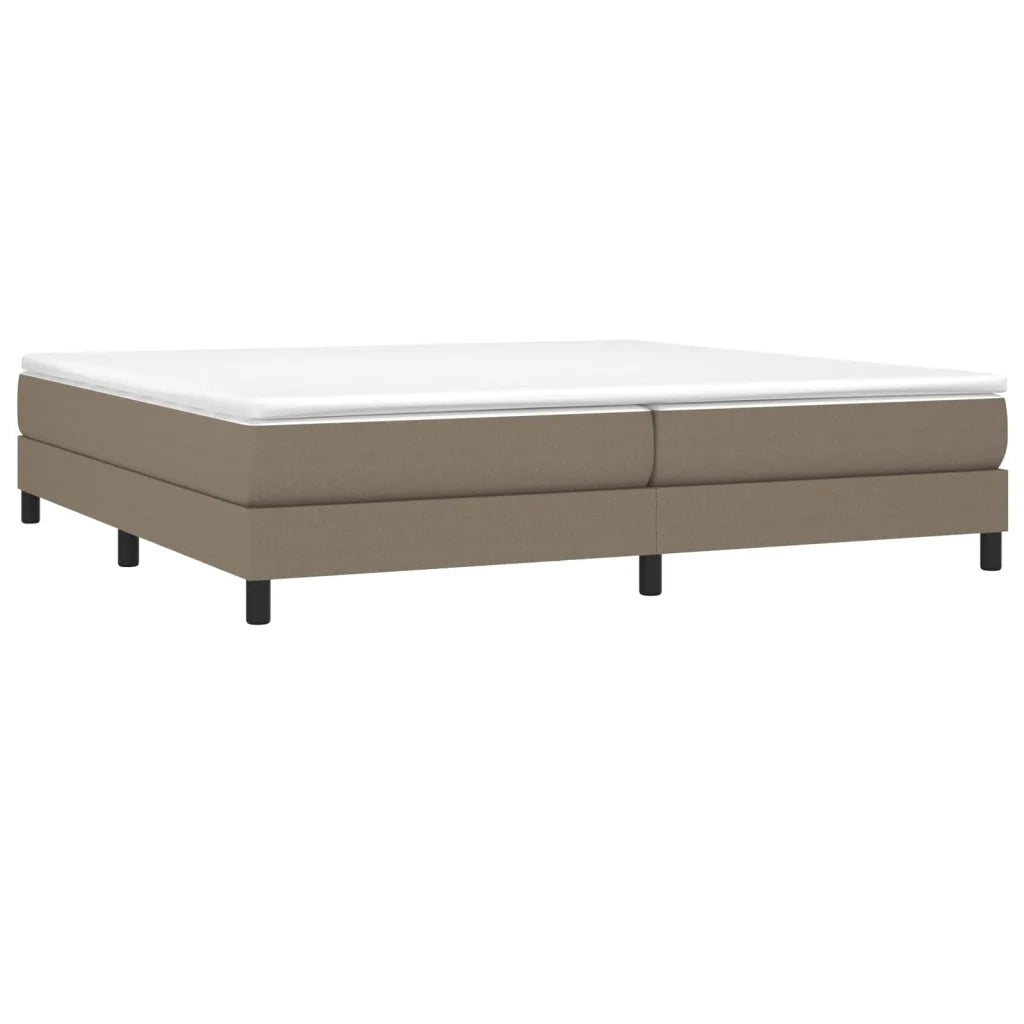 Giroletto a Molle con Materasso Tortora 200x200 cm in Tessuto 3144105