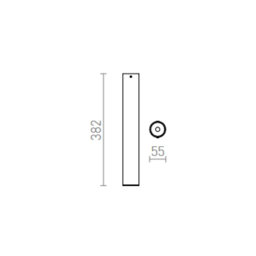 RIGA 38 da soffitto nero 230V LED 6W 38° 3000K