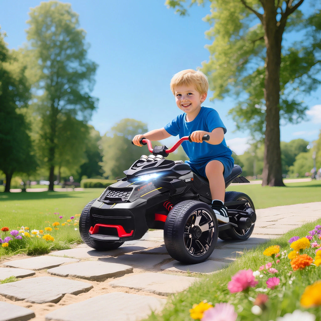 Auto elettrica per bambini ¨C Minimal ¨C 12V 3 ruote nero