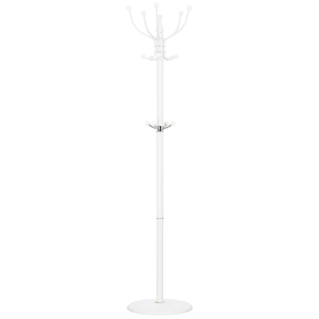 Perchero de metal blanco 176h cm