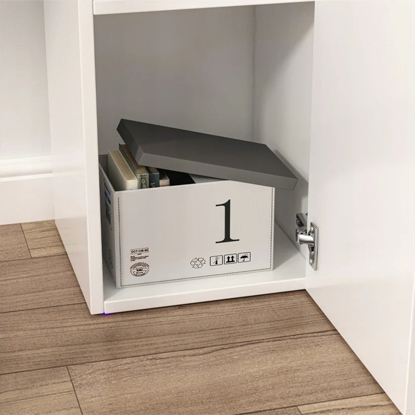 Libreria Bianca 30x30x85 cm Ideale per Ogni Ambiente