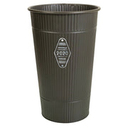 Vaso metallo grigio 25,5x40h b.18