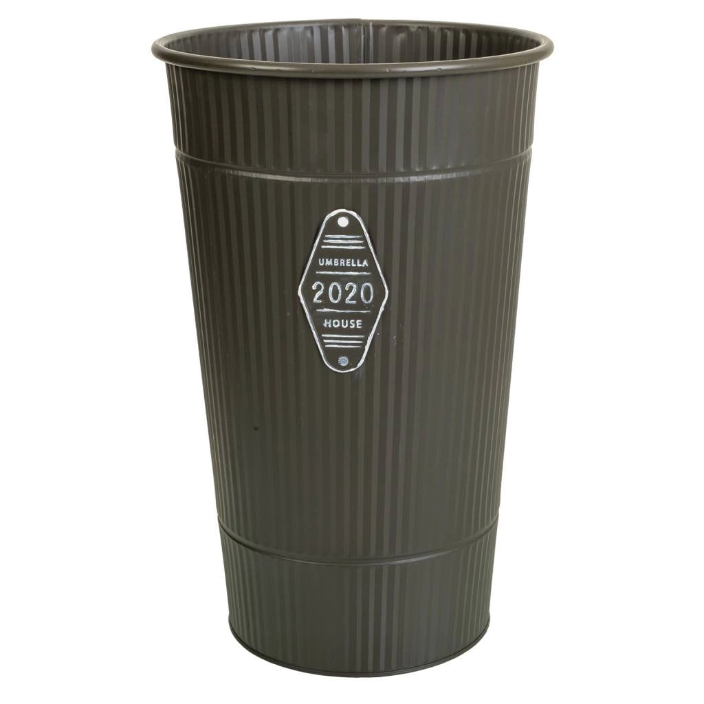 Vaso metallo grigio 25,5x40h b.18