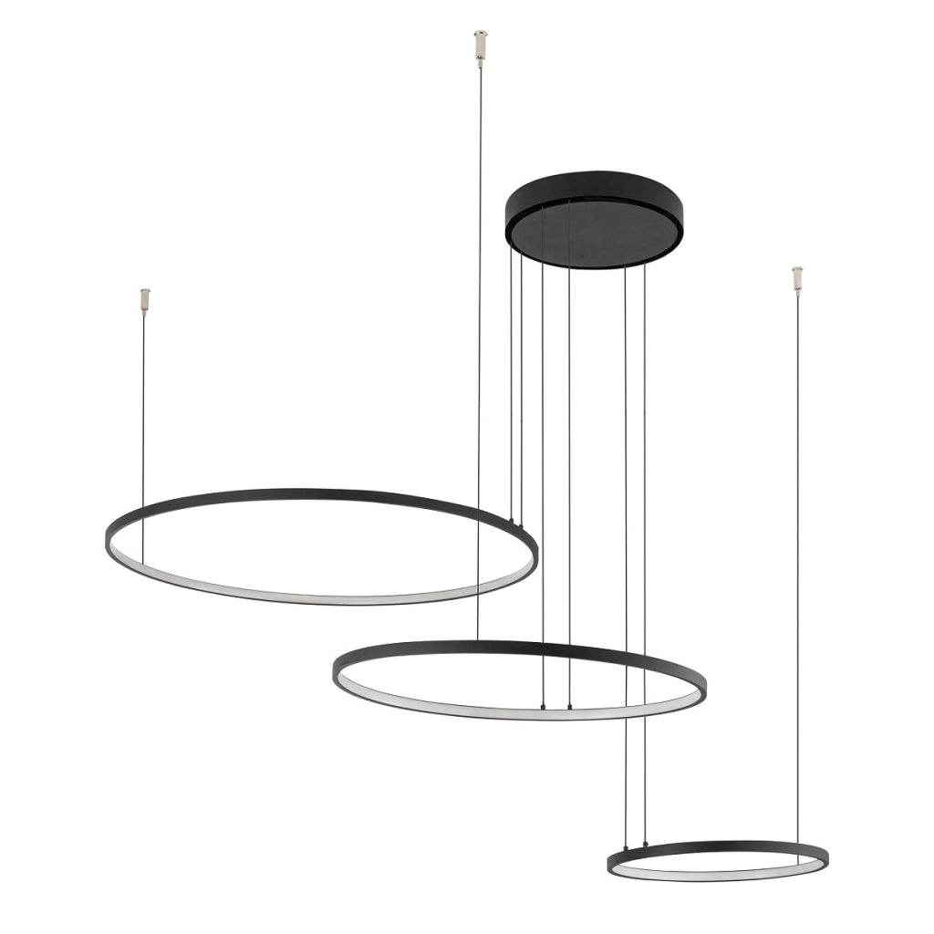 Lampada sospesa nera LED Circolo 4000K Nowodvorski 10867