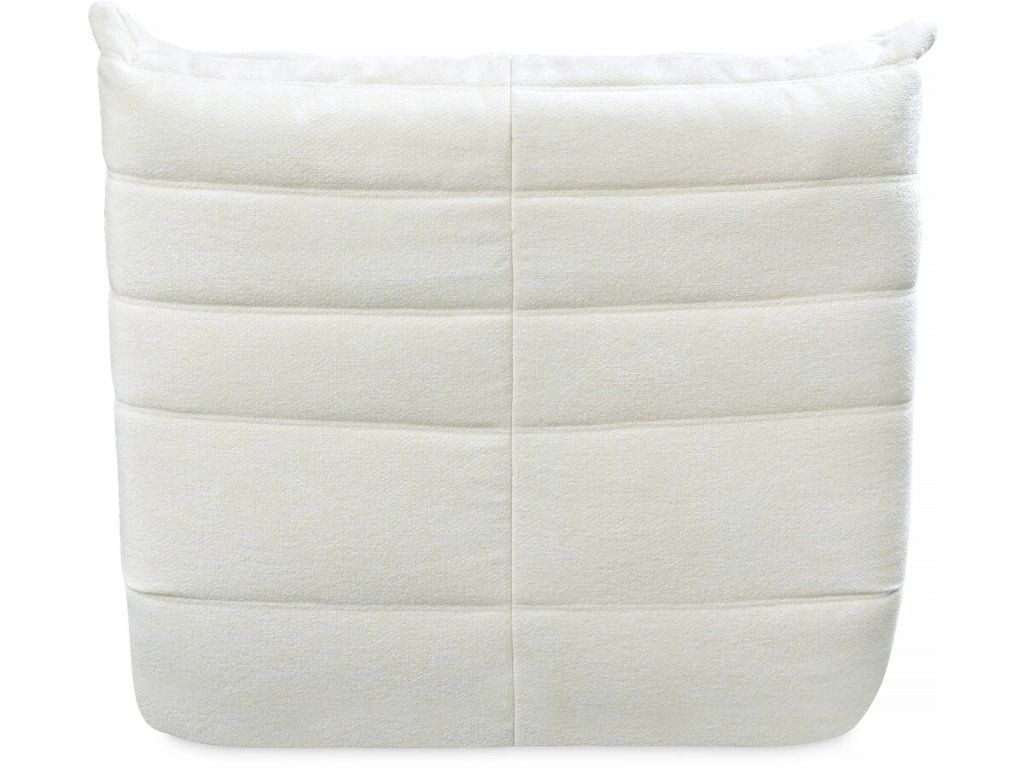 Set di 2 poltrone componibili in tessuto texturizzato "Velasca" - Crema