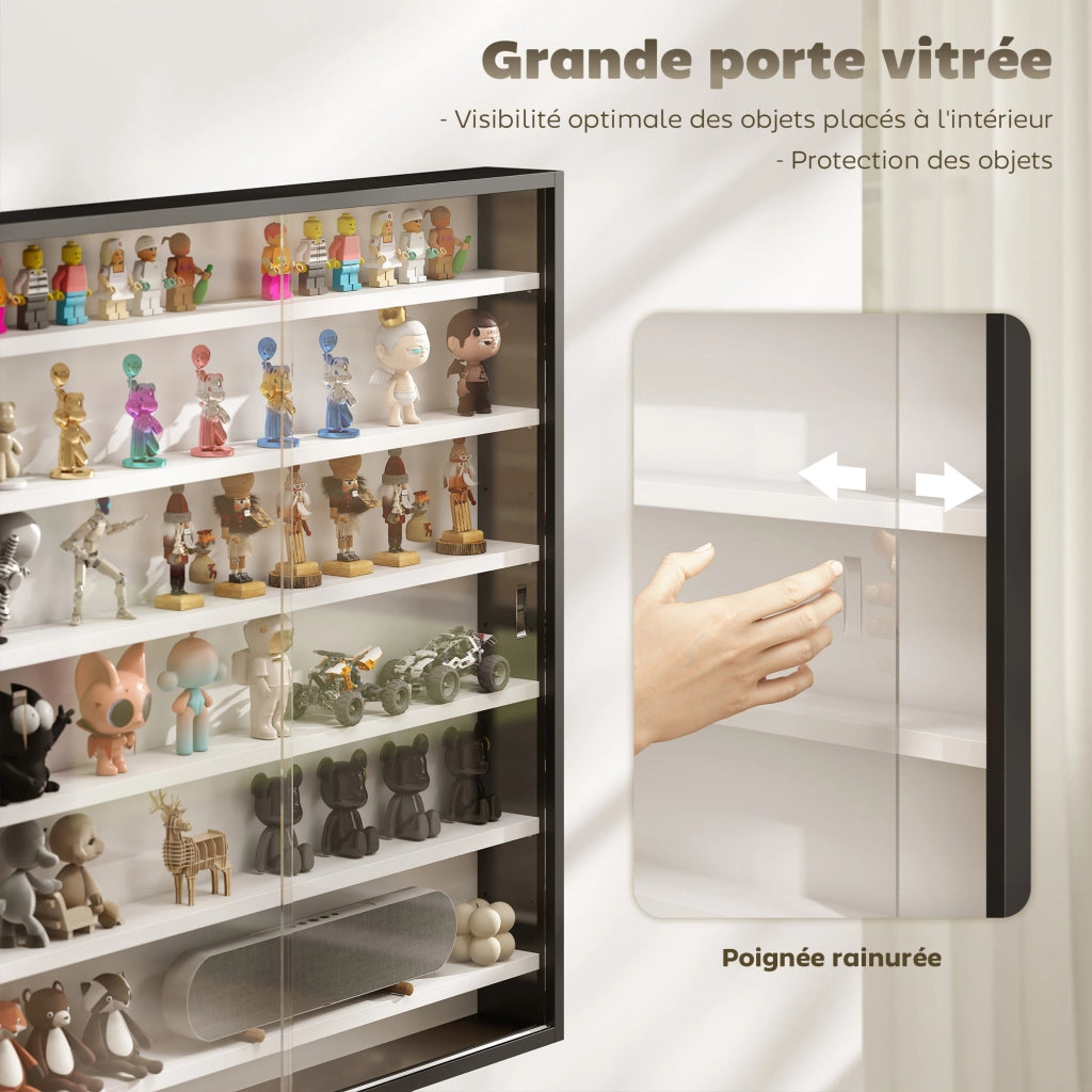 Libreria vetrina ¨C zephmum ¨C bianco 80x9.5x83 cm