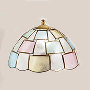 Paralume Madreperla Decorato Multicolor D. 23Cm