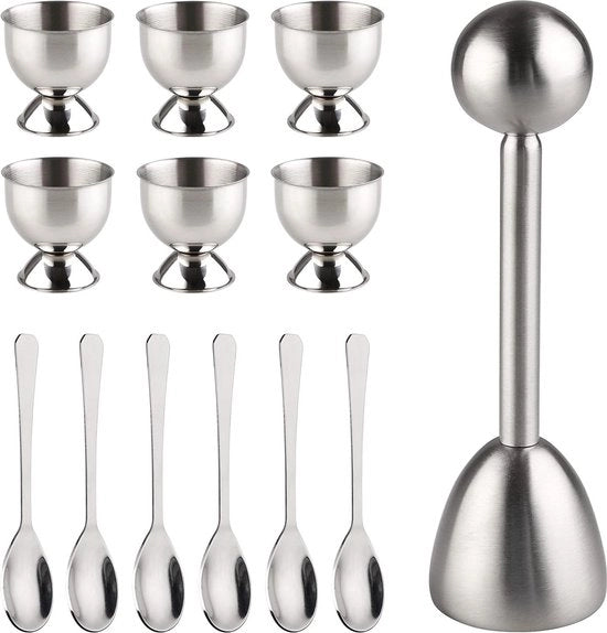 Egg opener in acciaio inossidabile - Clack, altezza 24 cm