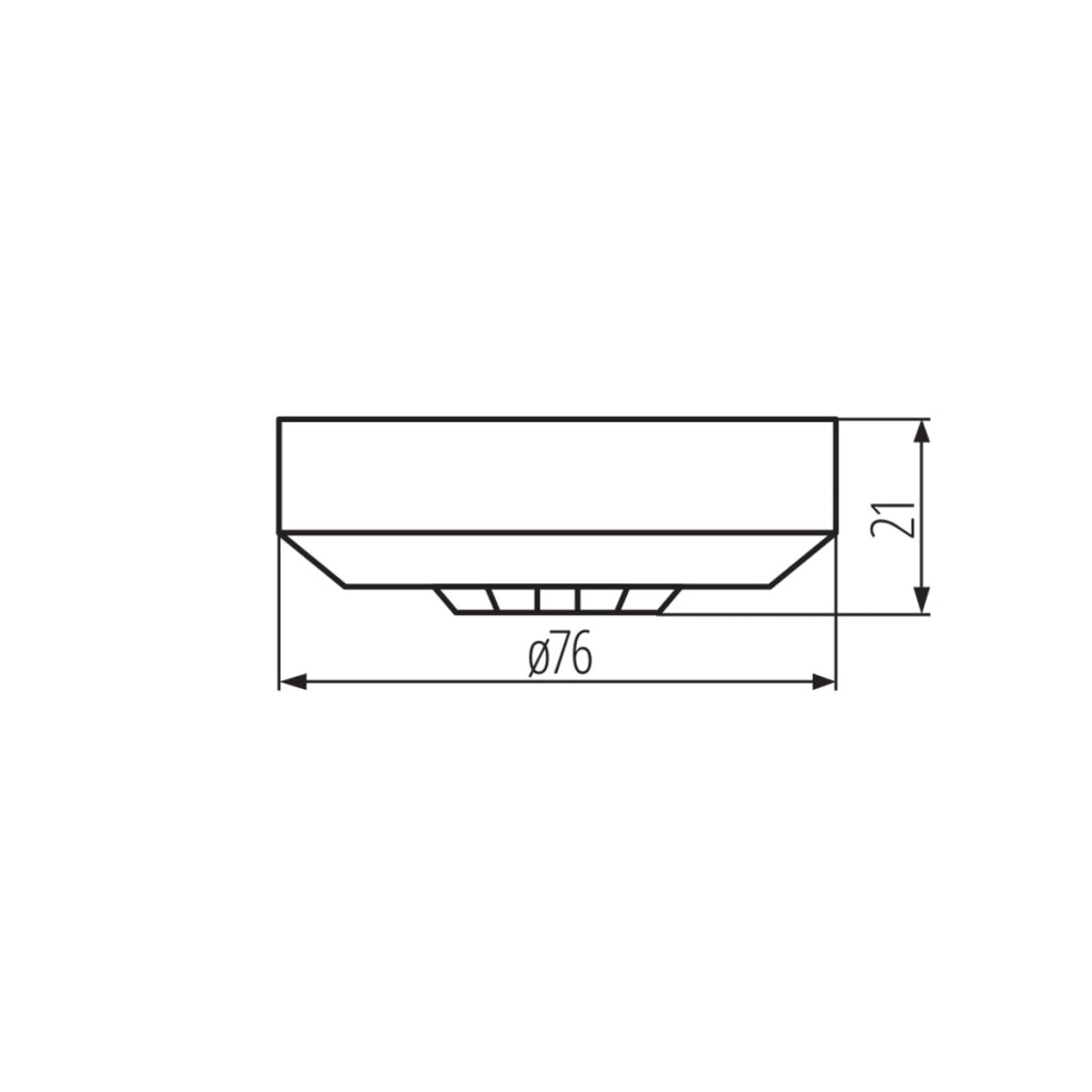 Sensore movimento PIR 360° bianco Kanlux ZONA MINI 37364