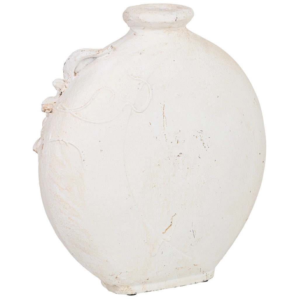 Vaso in magnesio bianco, 34x16x37 cm (altezza)