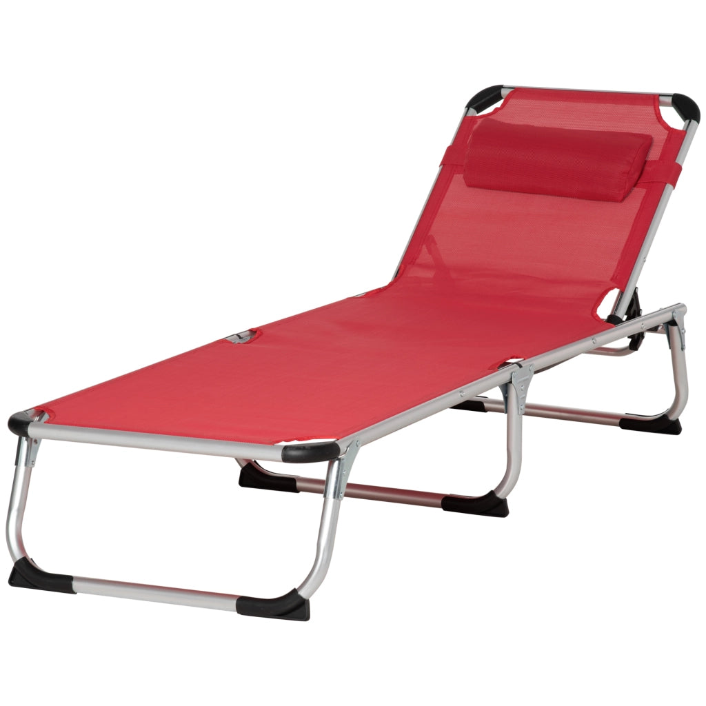 Sdraio pieghevole da giardino con cuscino ¨C Minimal ¨C Grigio 120 kg