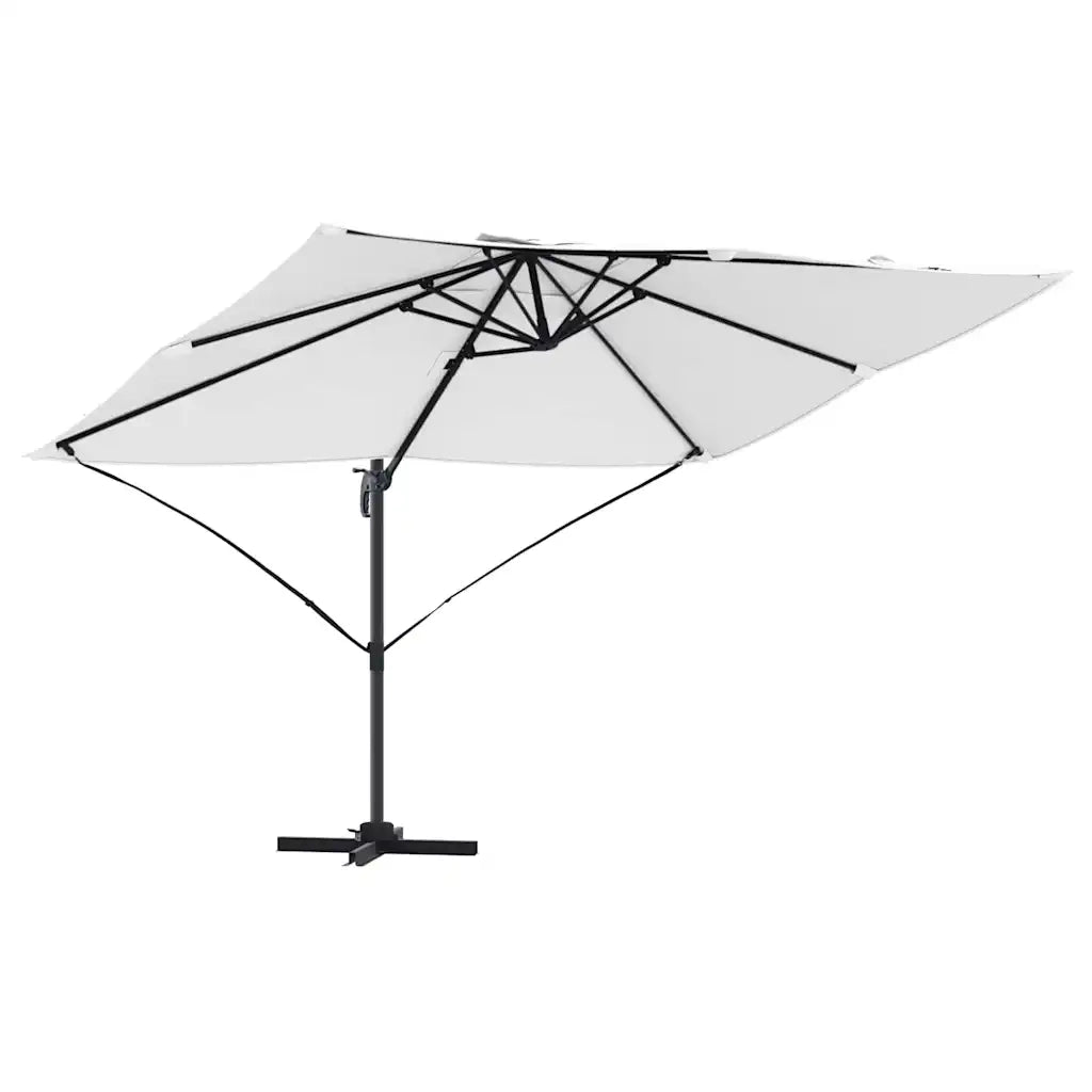 Ombrellone-Ombrello da giardino balcone Sabbia 351 x 250 x 260 cm Poliestere e Alluminio