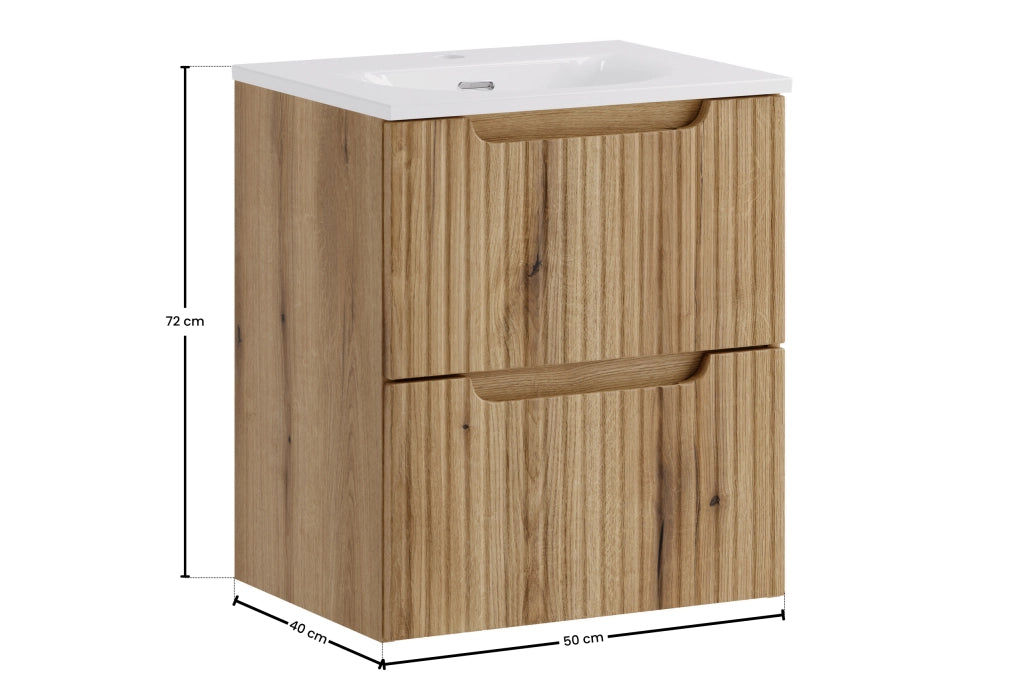Set mobili bagno 50 cm con lavabo per mobile SKY Nova Coast Evoke 50 cm