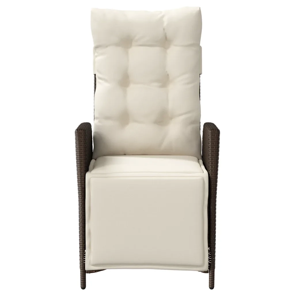Set Bistrò 3 pz con Cuscini Marrone in Polyrattan 365298
