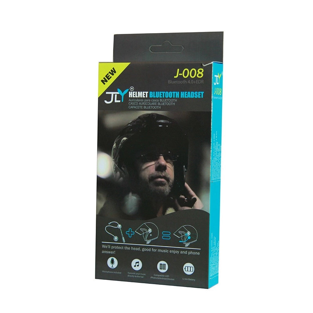 Trade Shop - Interfono Bluetooth Impermeabile Per Casco Moto Mp3 Bt Microfono Auricolari -