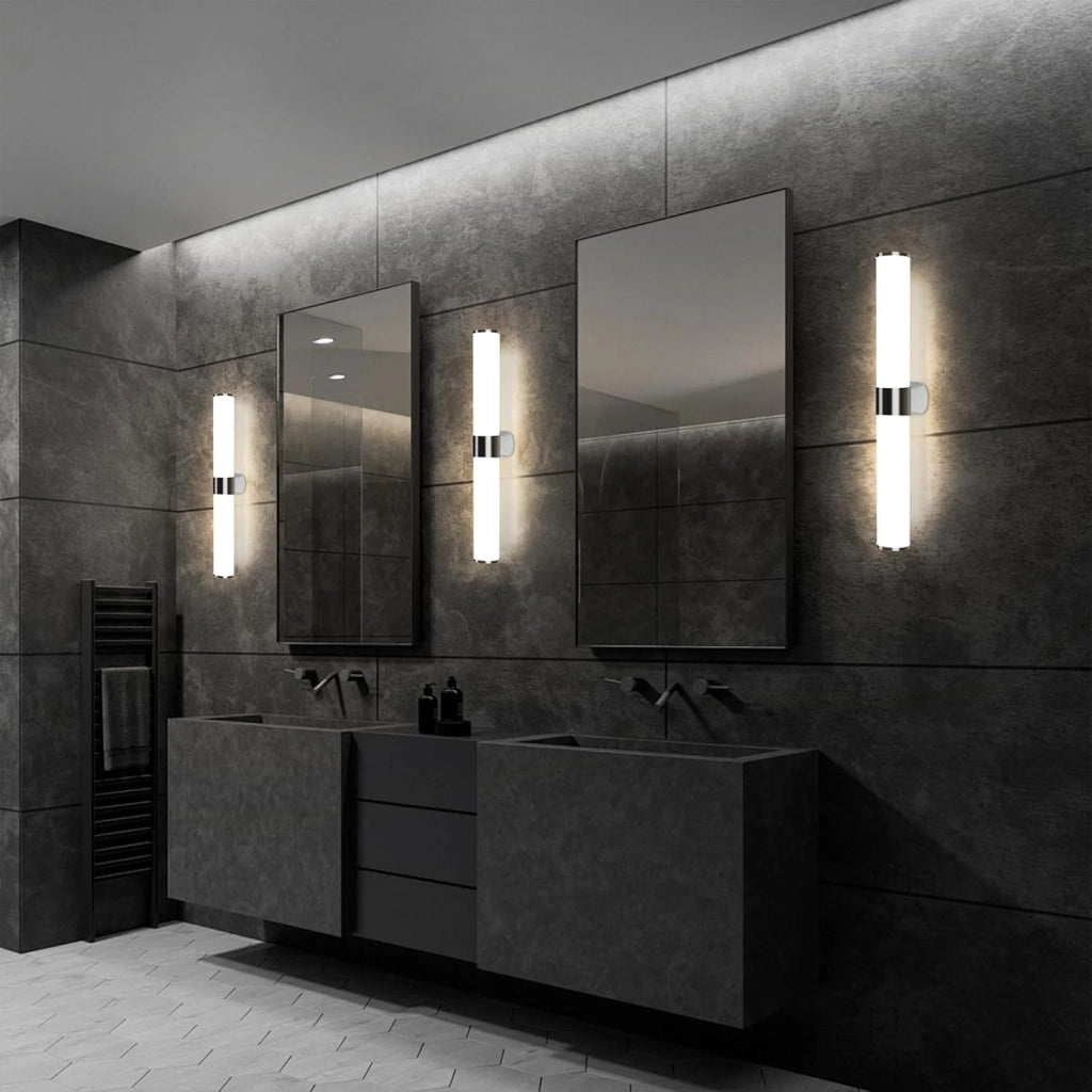 ZMH Lampada da specchio per bagno Moderna 40 cm cromata per camera da letto IP44
