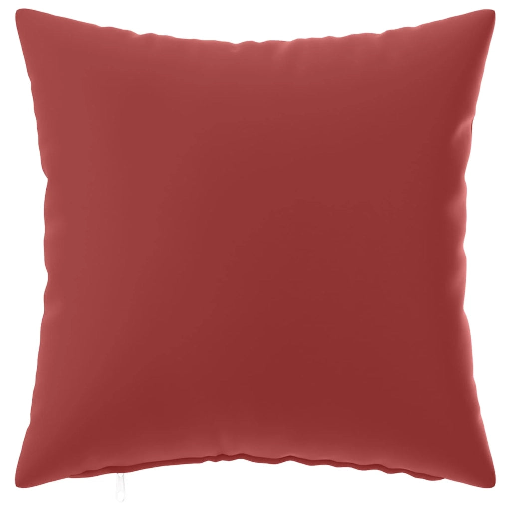 Federa 12 pcs HEERLEN Rosso Vino 45 x 45 cm Poliestere 910542
