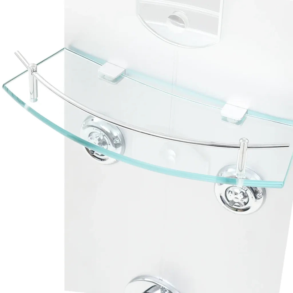 Pannello Doccia 25x43x120 cm Argento 142994