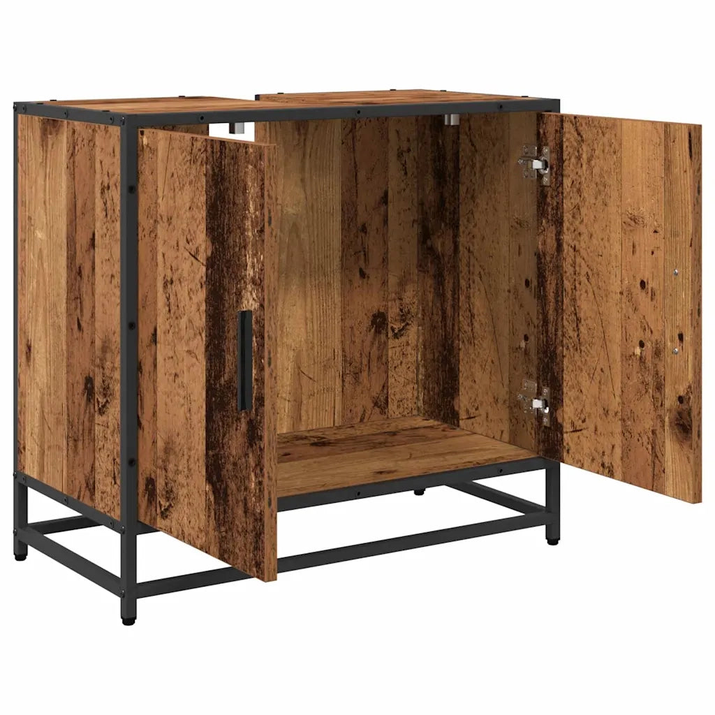 Armadio per Lavabo da Bagno Legno vecchio 65 x 33 x 60 cm 883614