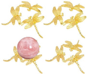 Set di 4 Supporti Crystal Ball con Base a Tre Angoli
