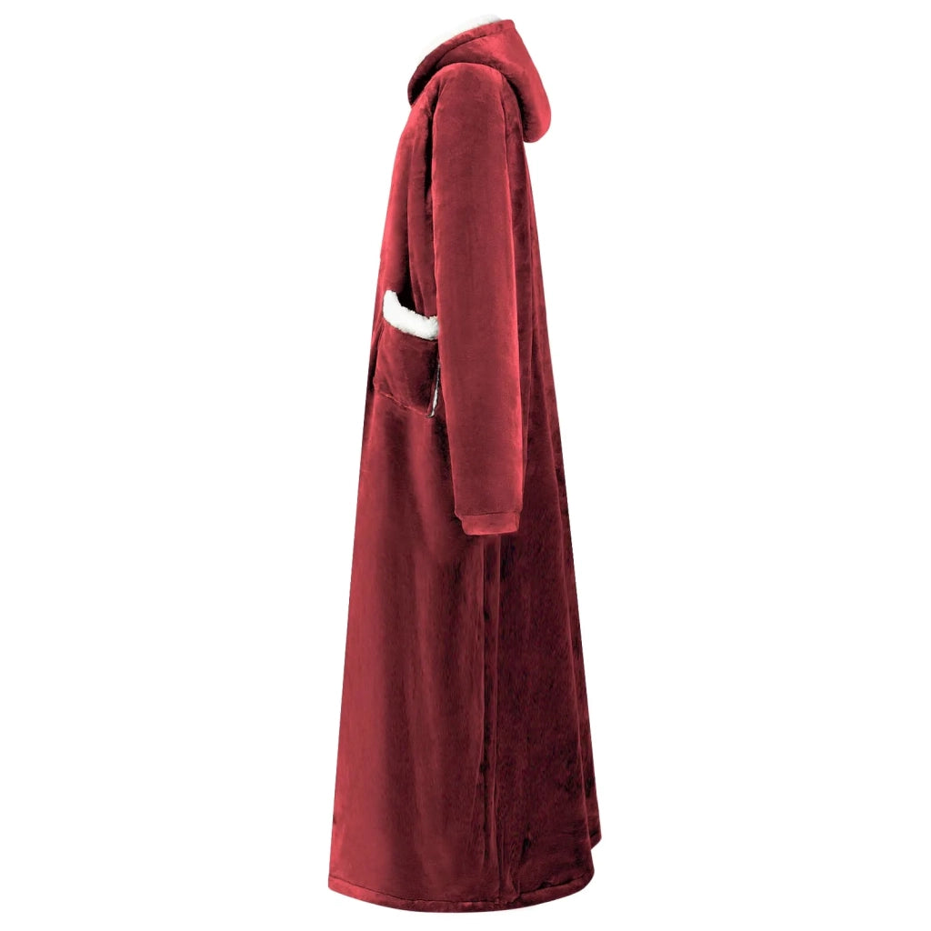 Felpa coperta Rosso Bordeaux L Pile e Flanella 42017212