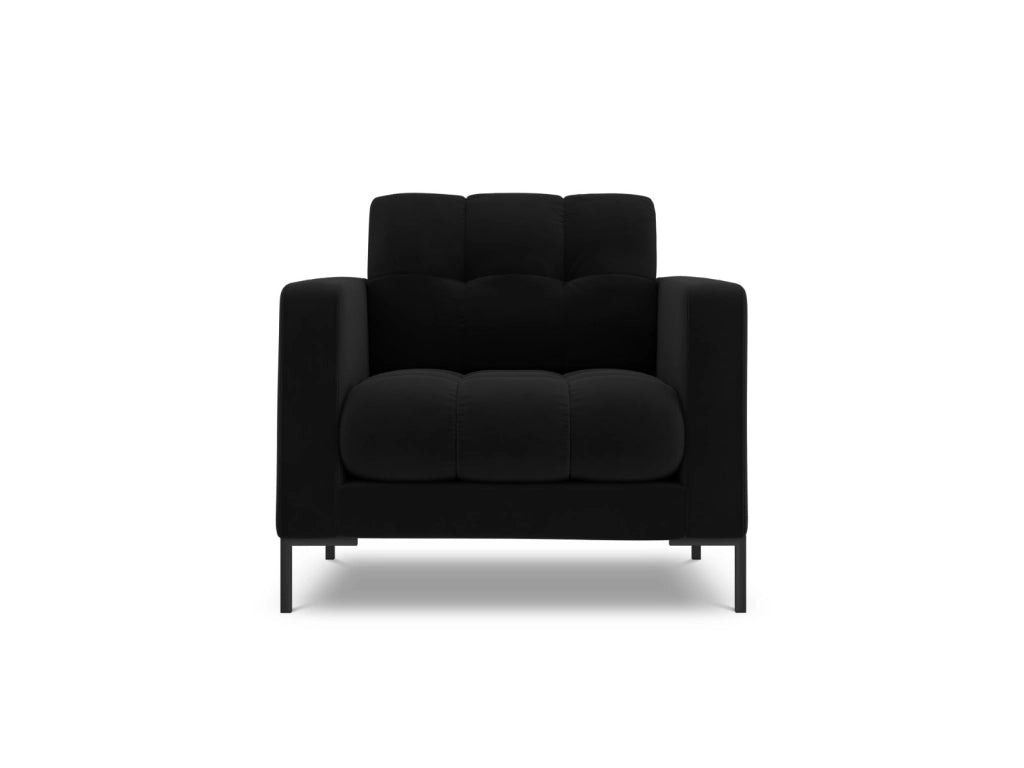 Cosmopolitan Design - Poltrona "Bali" in velluto nero 