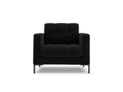 Cosmopolitan Design - Poltrona "Bali" in velluto nero 
