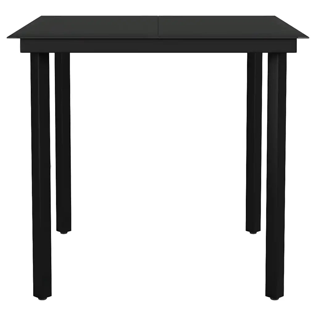 Set da Pranzo da Giardino 3 pz con Cuscini Polyrattan Vetro 3334548