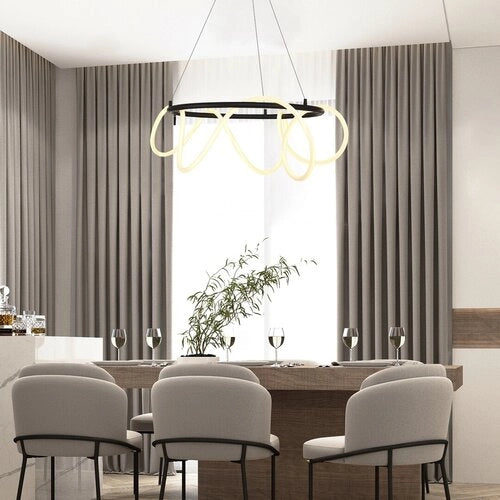 Lampada a sospensione LED Rabalux Montema nera 54W