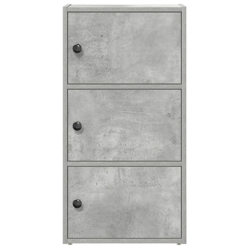 Libreria Grigio Cemento 40x24x77 cm in Legno Multistrato 860367