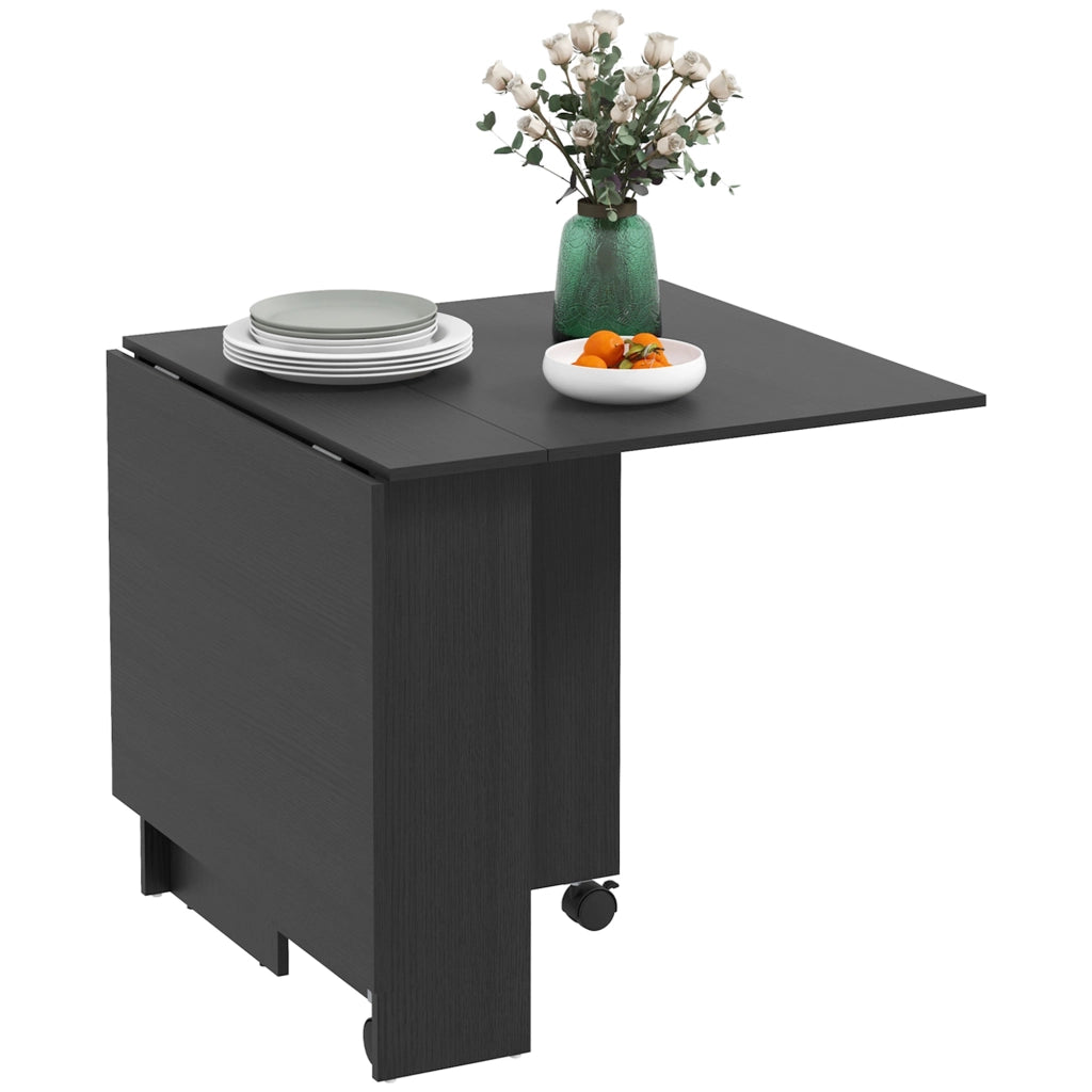 Tavolo Pieghevole per 6 Persone con Ruote ¨C Minimal ¨C Nero