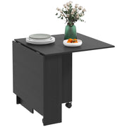 Tavolo Pieghevole per 6 Persone con Ruote ¨C Minimal ¨C Nero