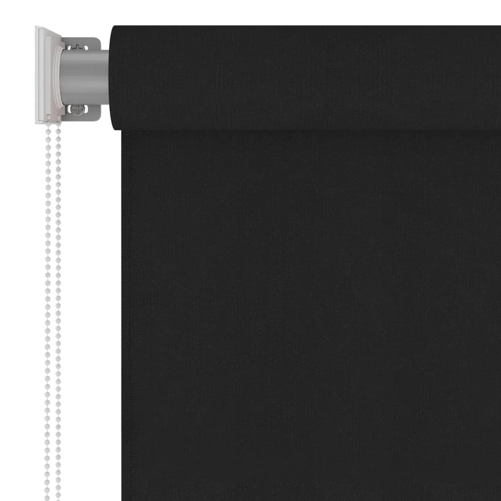 Tenda a Rullo per Esterni 65(L)x230(A) cm in HDPE nero 312952