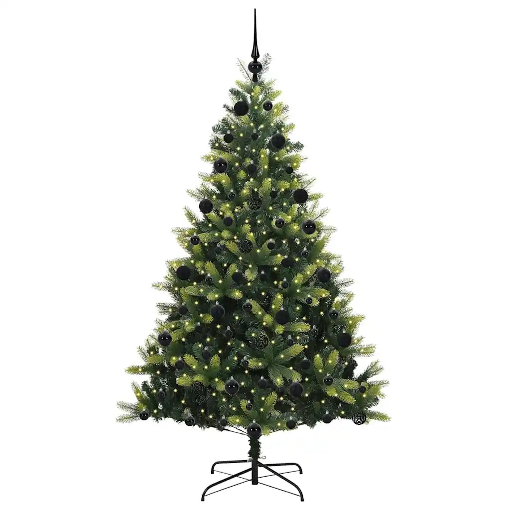 Albero di Natale Artificiale a Cerniera con 300 LED 210 cm