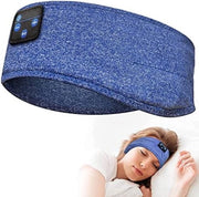Cuscino per la testa con cuffia Bluetooth - Cuffia per sonno - Cintura per la testa Bluetooth - Cintura per sonno - Blu