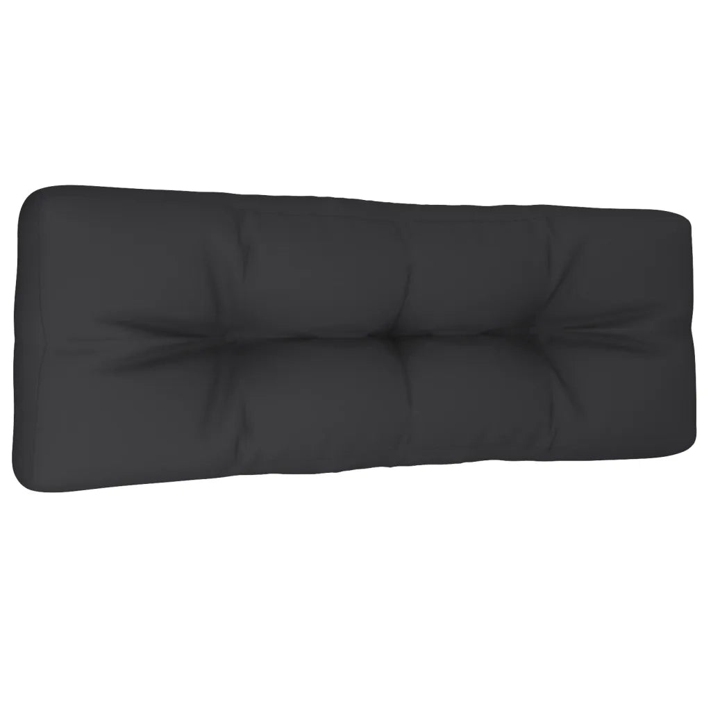 Cuscino per Pallet Nero 120x40x12 cm in Tessuto 360630