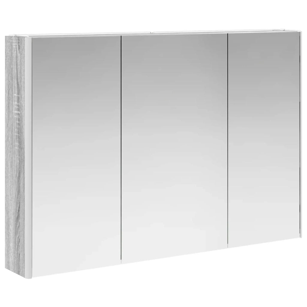Set di mobili per il bagno 4 pz Sonoma grigio 3406828