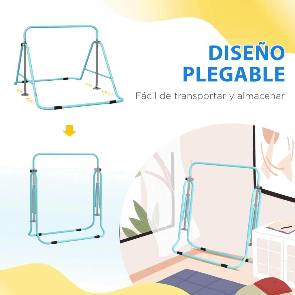 Barra per ginnastica artistica pieghevole regolabile ¨C Minimal ¨C Blu