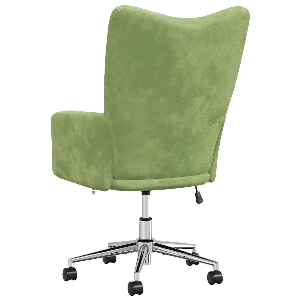 Poltrona | Sedia Relax Verde Chiaro in Velluto