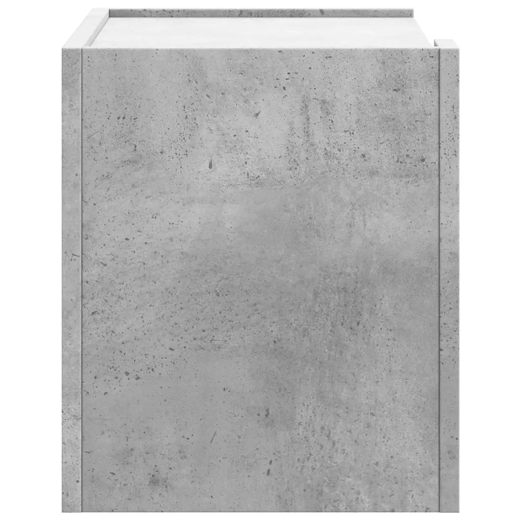 Comodino a Muro Grigio Cemento 45x30x35 cm 848317