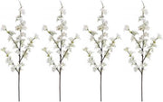 Fiori artificiali di ciliegio - Altezza 109 cm - Finta seta - Decorazione di nozze per casa - DIY - 4 pezzi