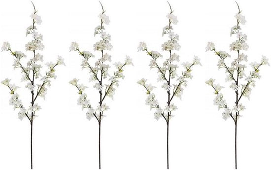 Fiori artificiali di ciliegio - Altezza 109 cm - Finta seta - Decorazione di nozze per casa - DIY - 4 pezzi