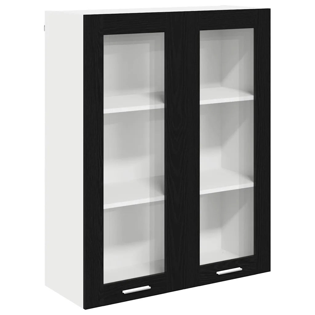 Armadio pensile Rovere Nero 80 x 31 x 100 cm Legno multistrato 884395