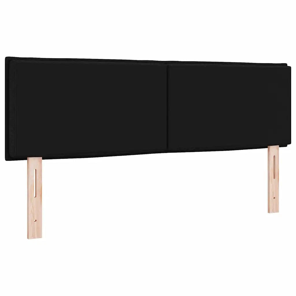 Testiera LED con strisce LED con testiera Nero 144 cm Tessuto 3337987